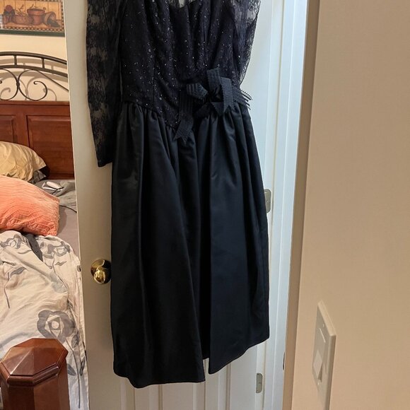 Scott McClintock Vintage Black Lace Formal Dress - Picture 5 of 6